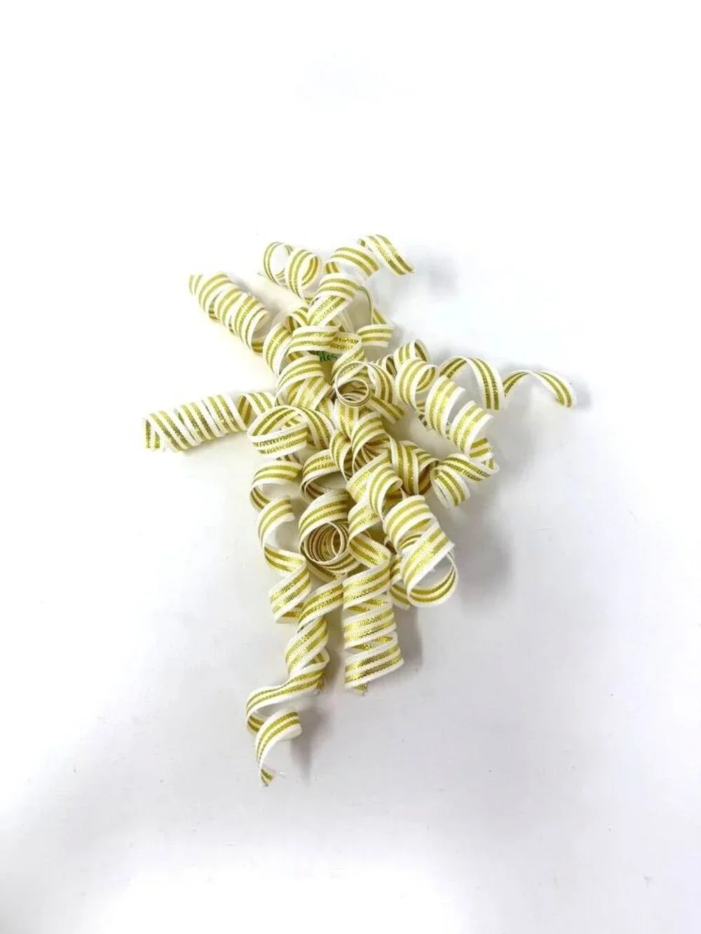 Target Bows And Sparkles Gold White Fabric Curl Swirl Bow Holiday Gift Decor
